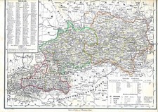 Alte Landkarte ÖSTERREICH