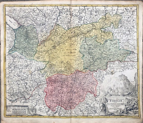 Original landkarte tirol und - landkarte,