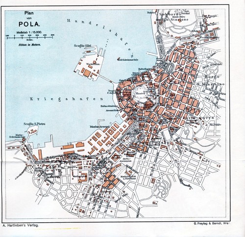 Pula 1910 orig karten 6 - orig,