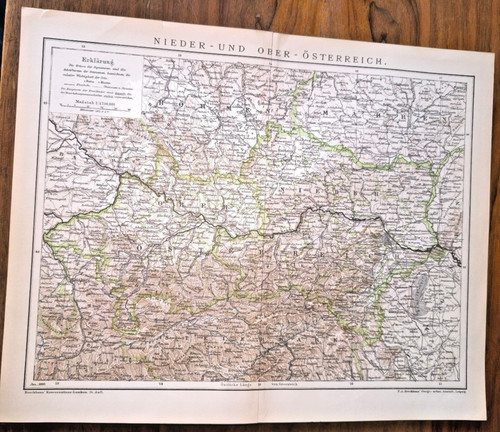 Historische landkarte 1893 - historische, "