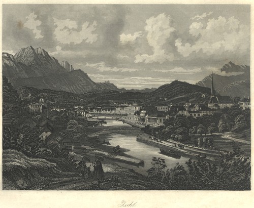 Bad ischl original stahlstich - ischl,