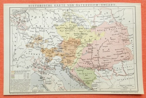 Historische karte von - historische,