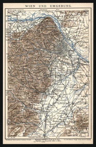 Landkarte anno 1897 - -, wien