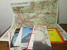 12x Stadtplan + Prospekte +