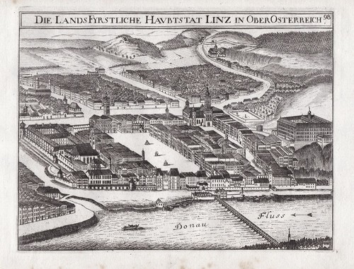 Linz stadt gesamtansicht - stadt,