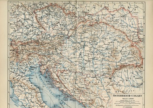 Karte von österreich - karte, Österreich-ungarn