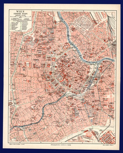 Stadtplan wien 1897 - wien,